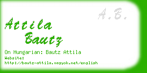 attila bautz business card